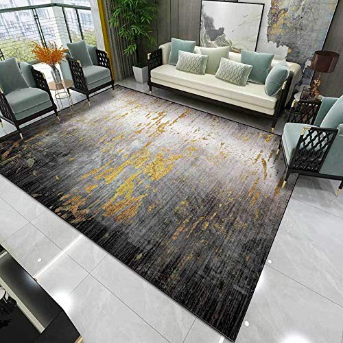 Tapis antidérapant 200x290cm grand format lavable pour salon et chambre