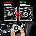 TOMALL Bling Crystal Silver Air Conditioner Compatible with Honda Accord 2018-2020 AC Climate Control Switch Knob Diamond Cover Ring Trim for Car (3Pcs)