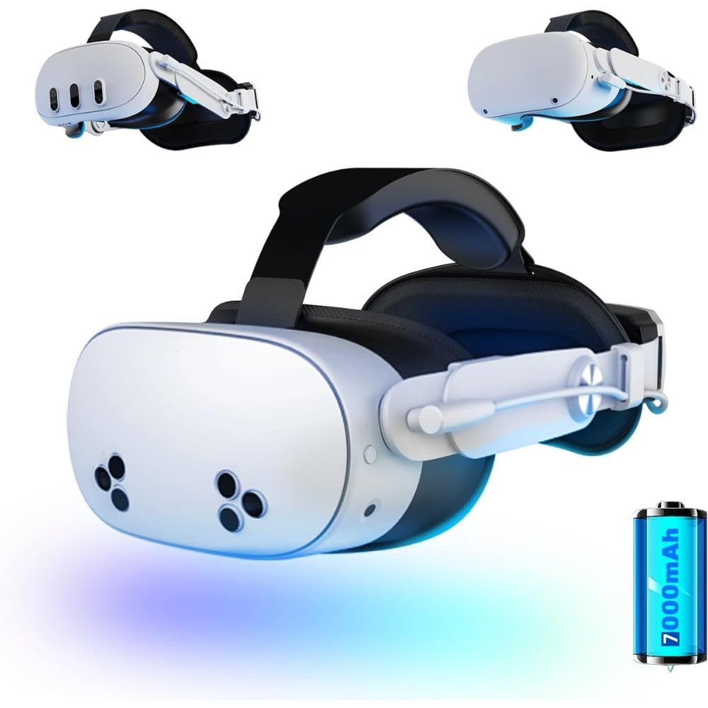  Quest3•Strap Batteryセット Battery Head Strap Compatible with Meta 3s, Meta 3 and Meta 2