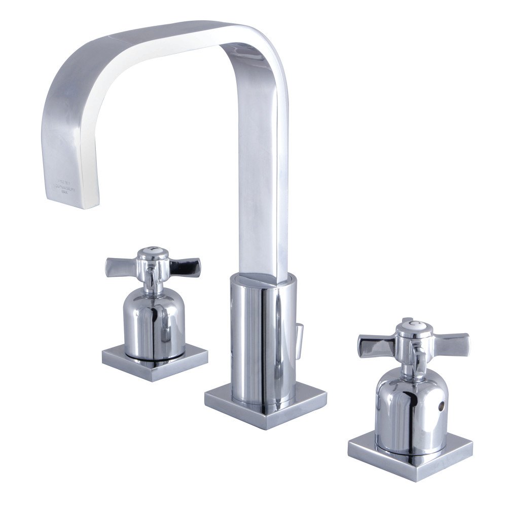 ジョーサーストン Victorian chrome widespread bathroom faucet by Kingston Brass