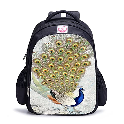 Sac à dos de sport paon pour les sorties scolaires et activités de loisirs des enfants