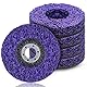 125mm CSD Scheibe Schleif Scheibe, 5 Stück Lila Reinigungsscheibe Set, CSD Scheibe Bohrmaschine, Schleif Scheibe Nylongewebescheibe Clean Strip Disc für Bohren Rollenschleifscheibe