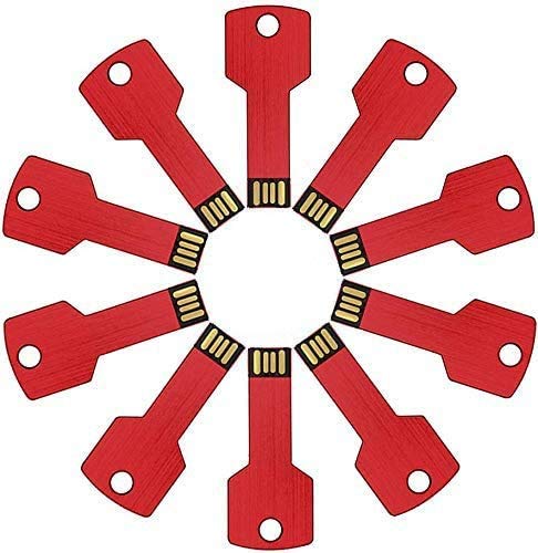 Chiavetta usb in metallo per chiavette di memoria a U 64 GB rosso