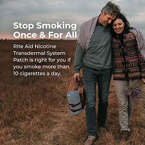 Rite Aid Nicotine Patches - Step 1 | 21 Mg - 14 Count | Quit Smoking Patches | Smoking Aid To Help Quit Smoking | Nicotine Transdermal System Patch #TOP6