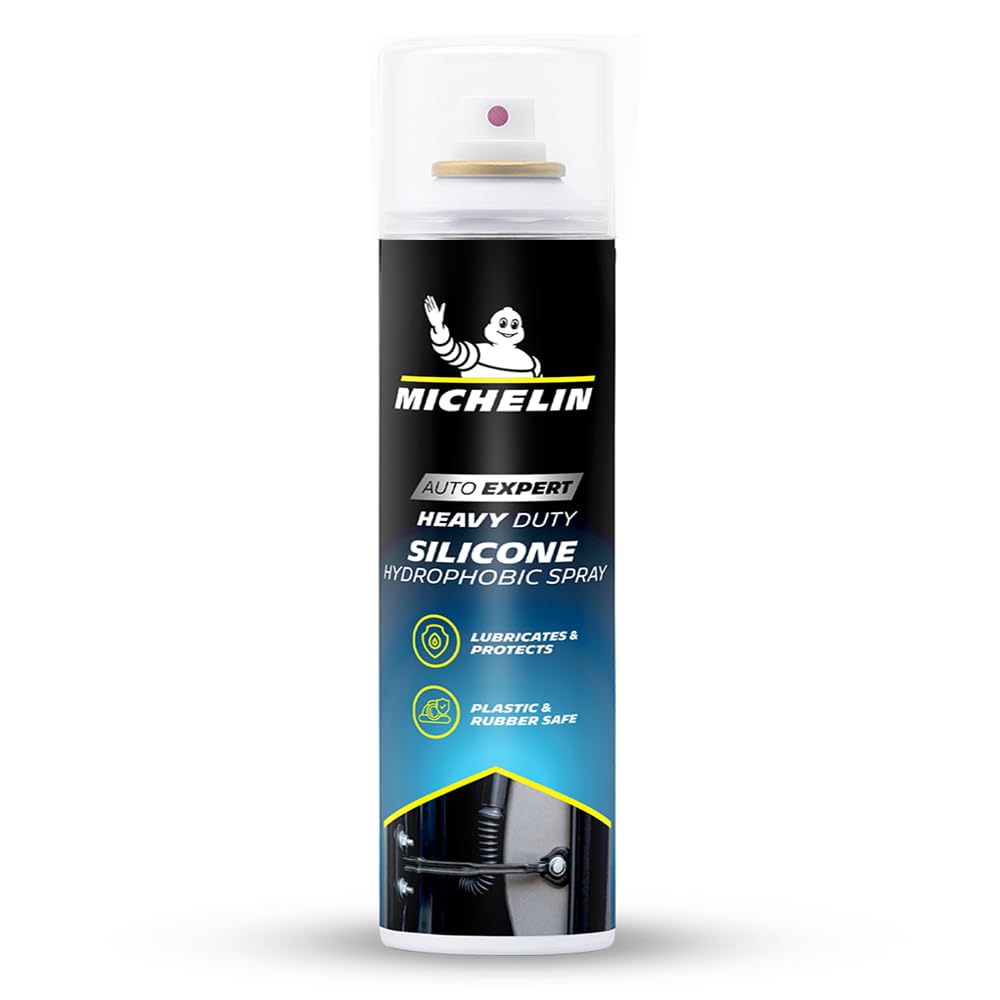 MICHELIN Silicone Lubricant Spray for Car & Bike 500 ML Multipurpose Lube & Protective Coating | Restores Movement & Shine | Safe on Rubber, Plastic, Window Channels & Metal Parts