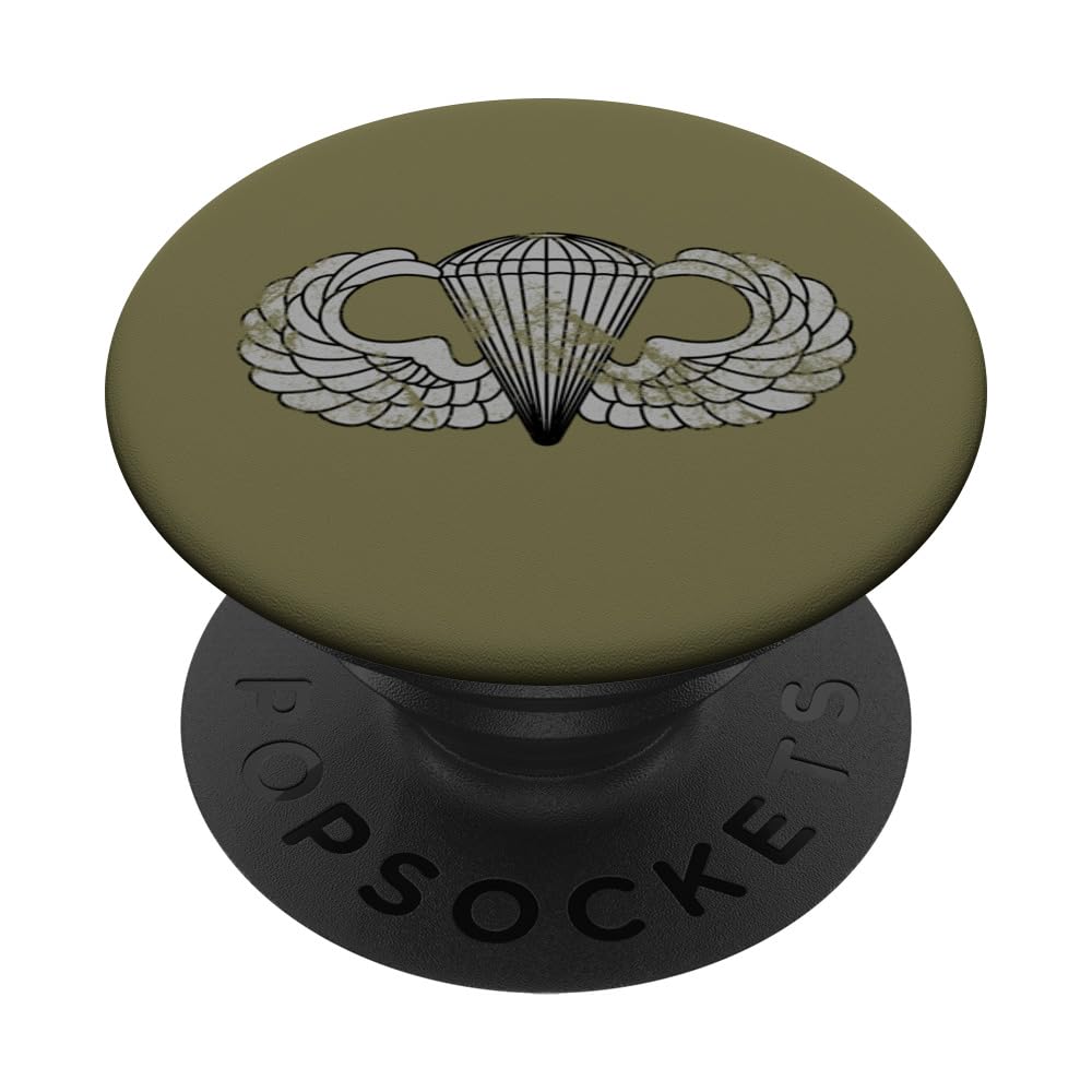 US Army Parachutist Badge - Airborne Jump Wings Paratrooper PopSockets Adhesive PopGrip