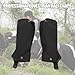 Unisex Adult Equestrian Half Black Half Chaps, Child Adults Large Black Equestrian Half with Breathable 3 Layer Fabric, Shock Absorbing Anti Abrasion for Horse Riding