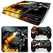Produktbild 46 North Design Playstation 4 PS4 Slim Folie Skin Sticker Konsole Dragon Fire aus Vinyl-Folie Aufkleber Und 2 x Controller folie