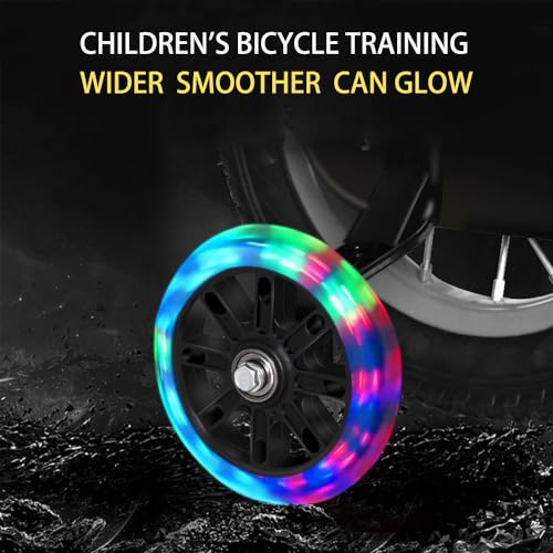 Image of Adjustable Training Wheels for Bike Fits 12 /14 /16 /18 /20 Inch Bikes Bicycle Training Wheels for Stabilizer Training, 1 Pair.(black)