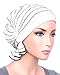 The Abbey Cap in Ruffle White with Black Trim