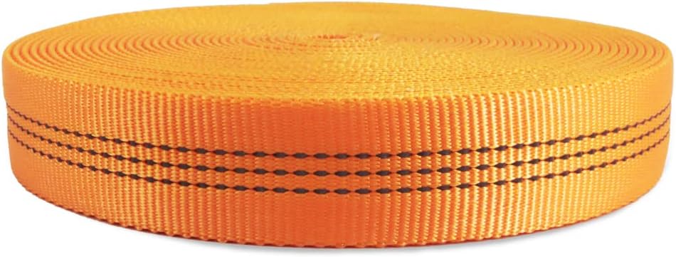 NewDoar 1 inch Nylon Tubular Webbing Tube/Tubular Climbing Webbing - Heavy Duty Strap for Rescue, Climbing, Harnesses, Rock Work, & Firefighting (5Yard - 30 Yards)