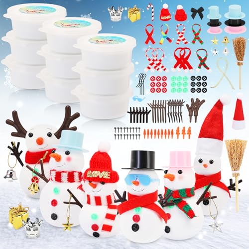 9 Pack Build A Snowman DIY Kit Christmas Crafts for