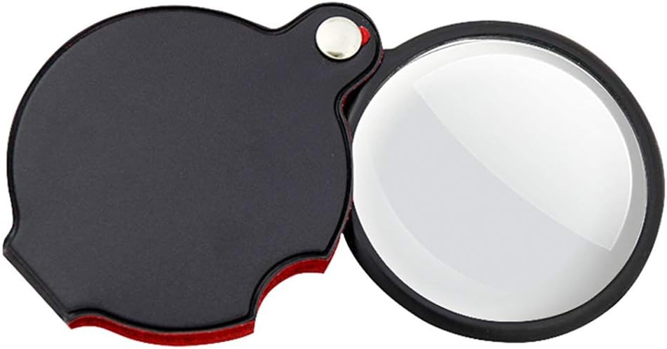 Fold Magnifier 10 Times Portable HD Magnifier Old Man Reading Mirror Microscope Student Child Enlarged Mirror
