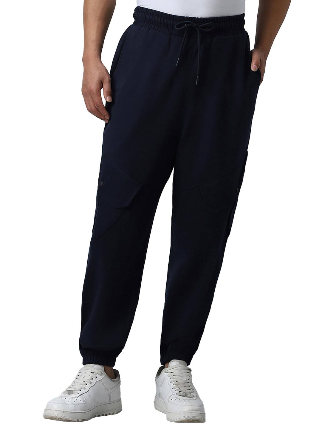 bewakoof Air 1.0 Oversized Fit Terry Cotton 240 GSM Cargo Joggers for Men | Lightweight & Flexible Elastic Waist with Drawstring | Casual Joggers | Cargo Utility Joggers | Track Pants-picture-53