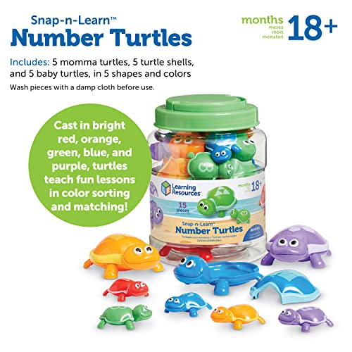 Tortues numérotées Snap-n-Learn Learning Resources pour tri - 6