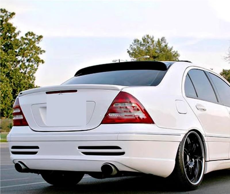 Spoiler Posteriori Auto Per Benz Classe C W203 2001-2006 Baule Posteriore Lip Spoiler Lunotto Sul Tetto Spoiler Plastica ABS Tuning Body Kit Accessori