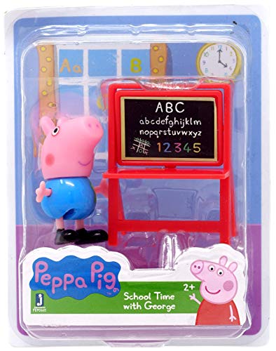 Jouet Peppa Pig école avec George et son tableau pour jouer dans la chambre