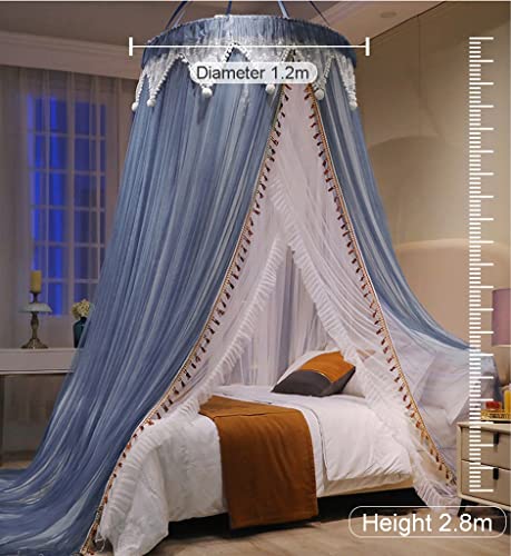 Cortina de cama mosquitera estilo princesa OKUOKA de alta densidad rosa 5