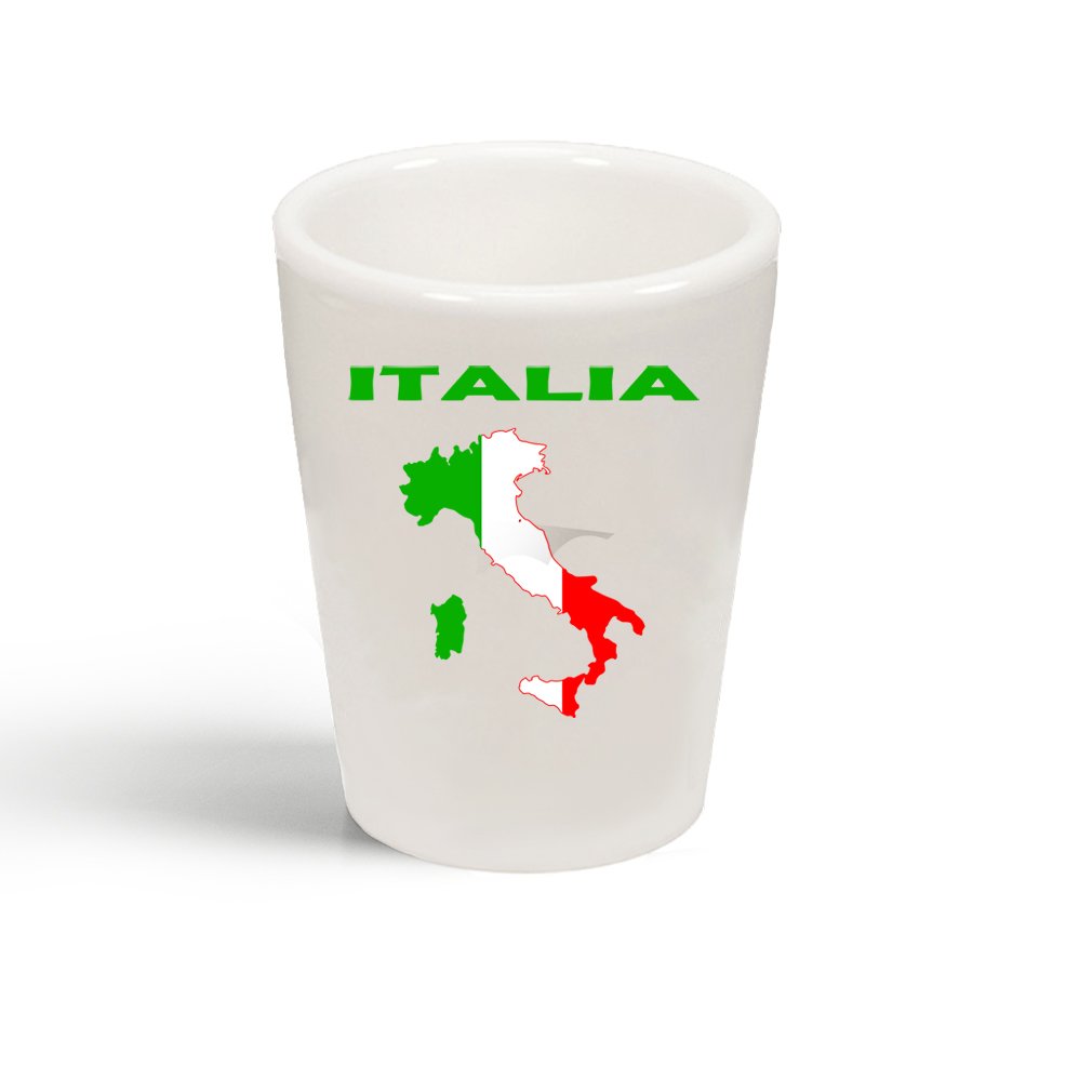 Italia Italy Original Country Name Ceramic Shot Glass Cup