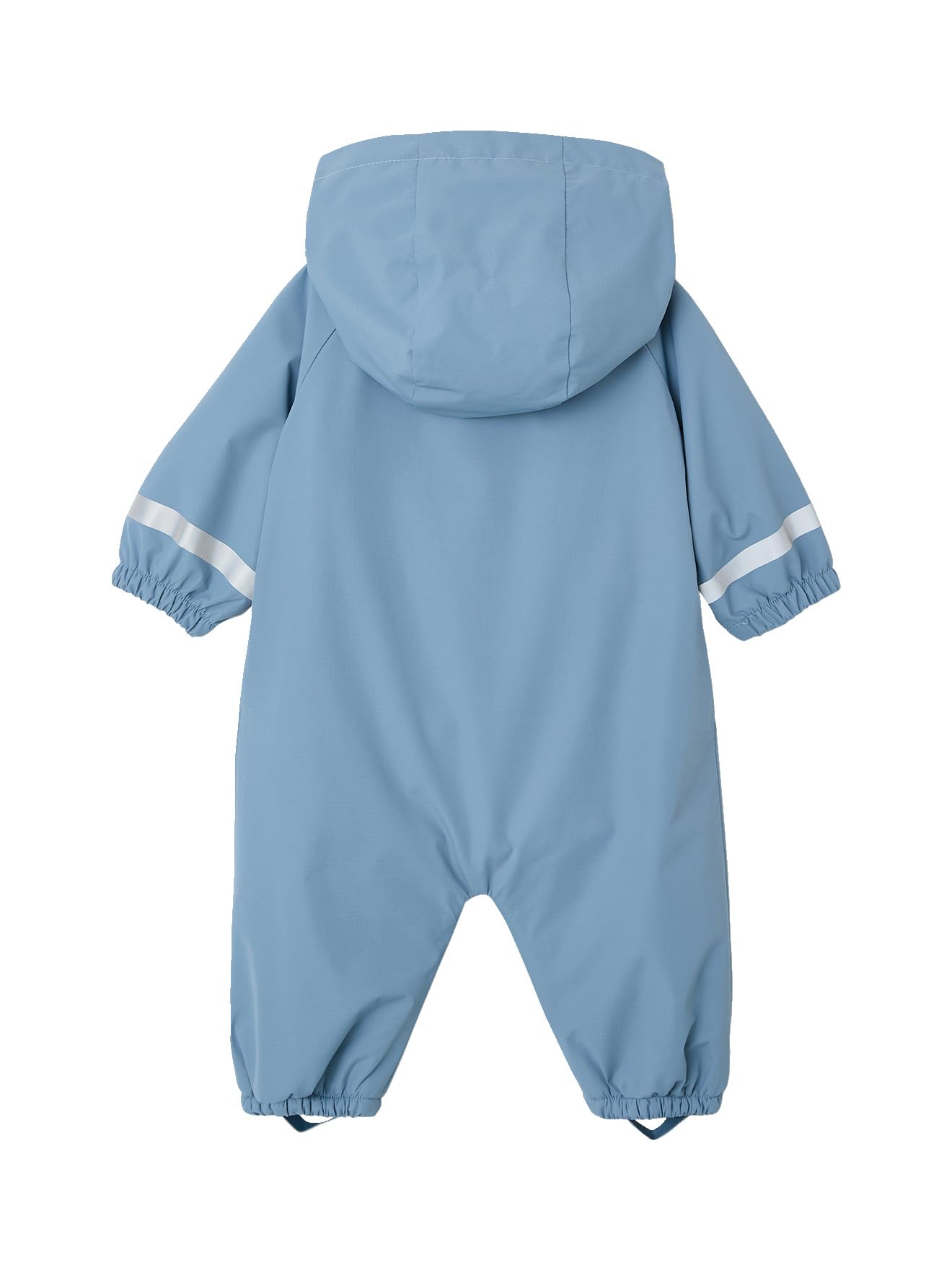 Vertbaudet Kinder Regen-Overall mit Fleecefutter und Kapuze, Reflektorstreifen