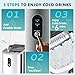EUHOMY Ice Maker Countertop, Portable Ice Machine with Carry Handle, 26.5lbs Per Day, 9 Cubes in 6 Mins, Auto-Cleaning, with Basket and Scoop, for Home, Kitchen, Camping, RV
