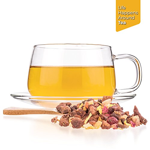 Tealyra - Macaron À La Pêche - Pear Pineapple Mango - Herbal Fruity Loose Leaf Tea Blend - Caffeine-Free - Vitamin Rich - Hot Or Iced - 112G (4-Ounce) #TOP2
