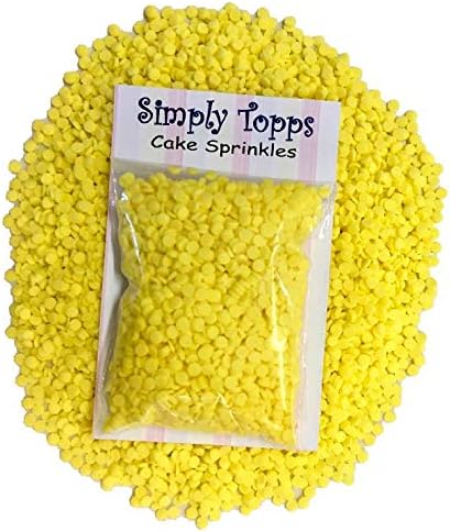 Yellow Mix Confetti Edible Sugar Sprinkles 25g Cake & Cupcake Decorations