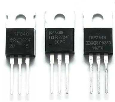 MOSFET Transistors Combo IRFZ44, IRF540 and IRF840 NPN PNP, (One of Each)