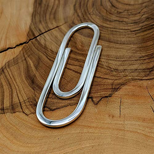 Silverly Men's .925 Sterling Silver Office Style Money Clip Card Holder2