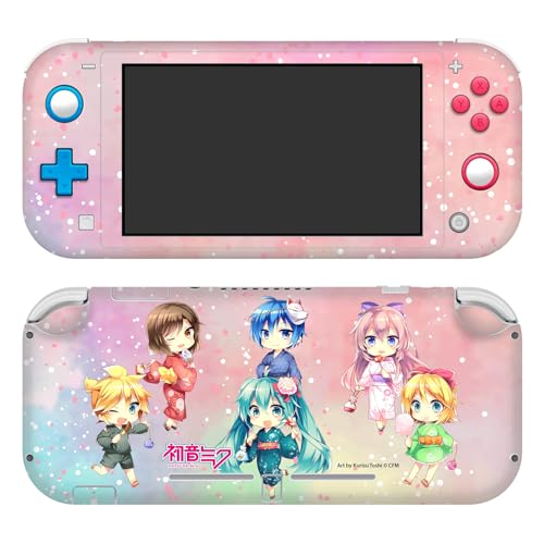 Autocollant Hatsune Miku Switch Lite protégeant la console contre les rayures du quotidien