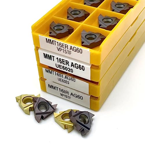 Cuchilla de carburo MMT16ER AG60 para torno CNC y fresado de roscas métricas 6