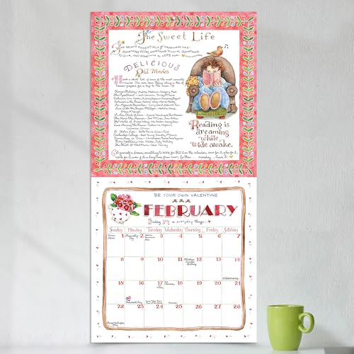 Image of TF Publishing 2026 Susan Branch Wall Calendar - Large Grids for Appointments and Scheduling - Vertical Monthly Wall Calendar 2026 with Premium Matte Paper for Home and Office Organization - 12x12in