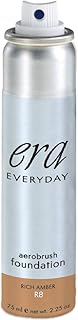 ERA Everyday Aerobrush Foundation Makeup, R8 Rich Amber, 2.25 oz