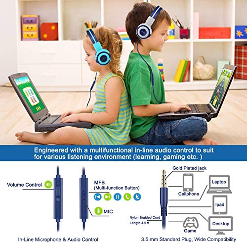 SIMOLIO Casque Enfant, Casques Audio pour Adolescents, Casques Filaires avec Volume Limiter, Pliables et Réglables pour… - Les Beatles, Paul McCartney, John Lennon, RIngo Starr, George Harrison SIMOLIO Casque Enfant, Casques Audio pour Adolescents, Casques Filaires avec Volume Limiter, Pliables et Réglables pour… – Image 6