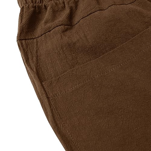 LVCBL Mens Pirate Pants Renaissance Viking Trousers Medieval Casual Pants4