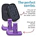 Bundle: Top Glides Flexfit Universal Ski Glides with GlidePads (Purple)