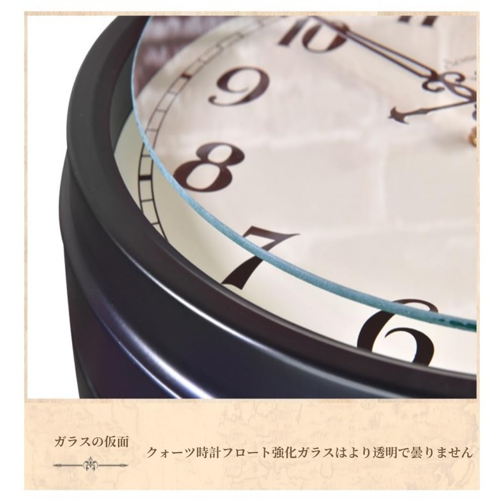 Amazon.co.jp: magihand 両面時計 壁掛け オシャレ 壁 ダブルフェイス