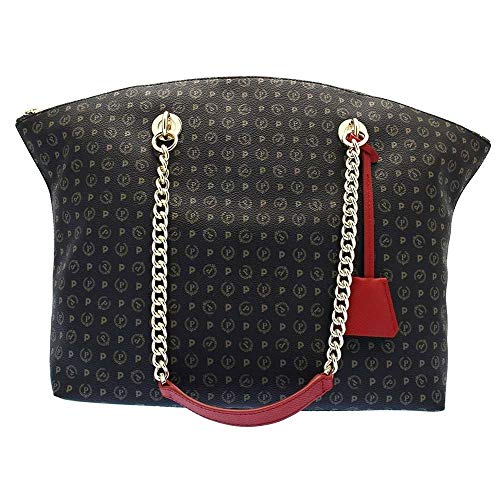 Pollini Borsa Tapiro Donna Nero-Rosso - Te8408Pp02Q1100B