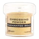 Ranger EPJ-37491 Embossing Powder, 1-Ounce Jar, Enchanted Gold