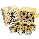 Pré-lubrifié avec de l'huile synthétique haute vitesse, faible friction, performance assez fiable pour les patineurs pour profiter d'une conduite fluide et garder la vitesse plus longtemps après l'intrusion du roulement.