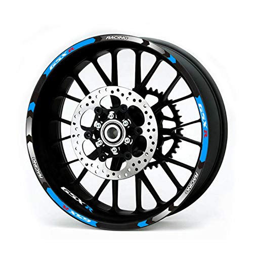 Motorcycle Rim Stripes Decals 17inch Wheel Sticker Reflective Tape for Suzuki GSX-R 250 400 600 1000 750 GSXR1000R