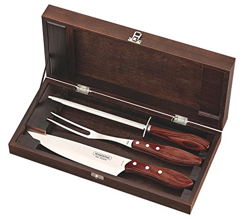 Kit Para Churrasco 4 Peças, Tramontina, 21198764, Vermelho