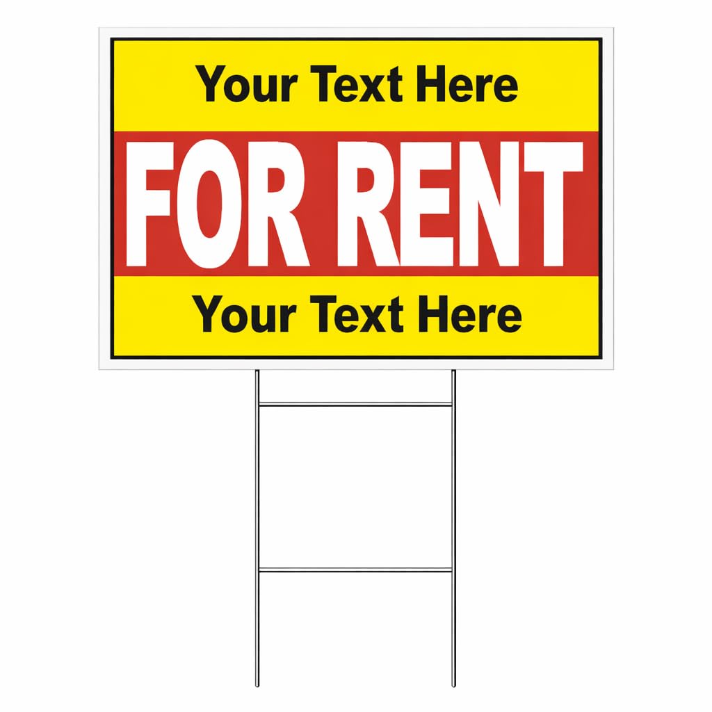 4CInk Custom For Rent Yard Sign