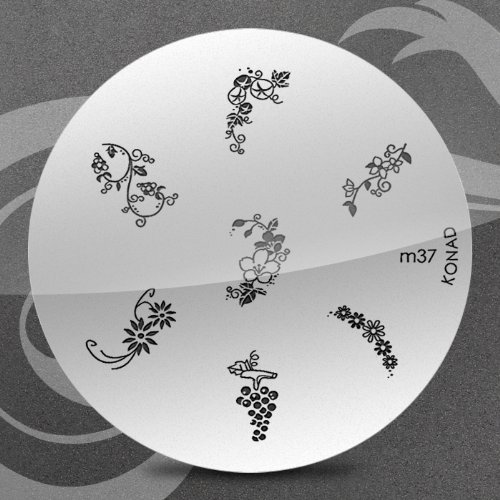 Konad Stamping Nail Art Image Plate M37 False Nails
