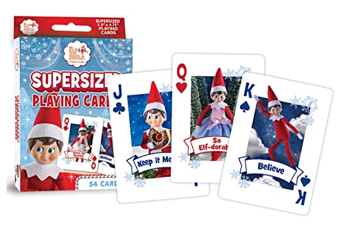 Cartas para jugar Elf on The Shelf tamaño grande miniatura 2