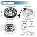X AUTOHAUX AC Compressor Clutch Replace CO 29148C for Infiniti JX35 2013 for Nissan Quest Maxima Murano A/C Clutch Repair Assembly