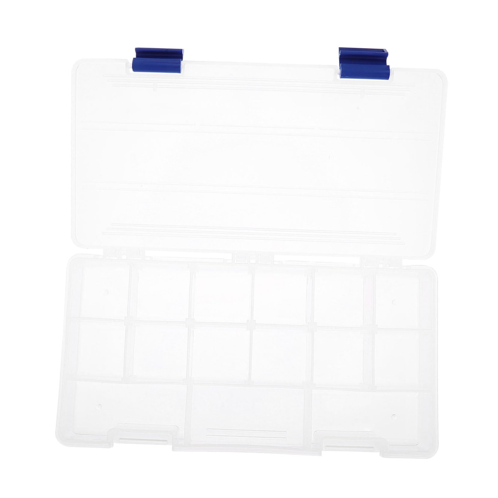 GRIRIW Fishing Tackle Storage Box with Removable Baffles Portable Plastic Bait Organizer for Hooks and Efficient Utility Case for Anglers Lid for Easy Identification