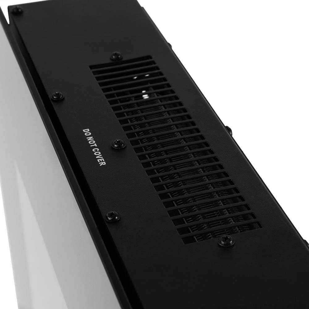 Orbegozo CM 8000 kominek elektryczny, regulowana grubość płomienia, dotykowy panel sterowania, pilot zdalnego sterowania, 3 tryby programowania, uchwyt ścienny, 1800 W