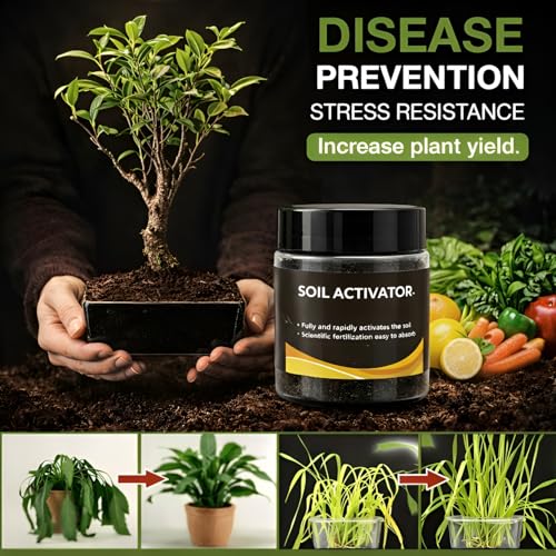 Image of Soil Activator Plant Growth Booster | Suitable for Indoor & Outdoor Plants | for Pots, Gardens & Home Plants | Easy to Use, 60gm, Pack of 1