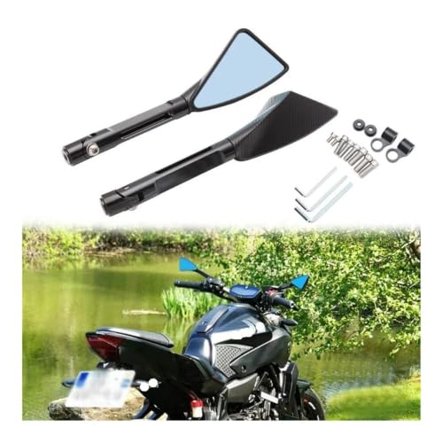 Espejos Retrovisores Moto Universales CNC de Alta Visibilidad Antivibración